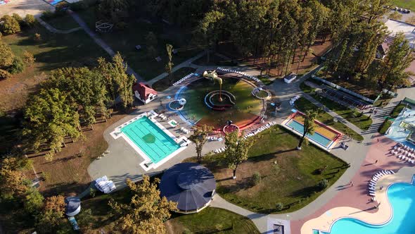 Overhead Aerial View of Kosino Aqua Park