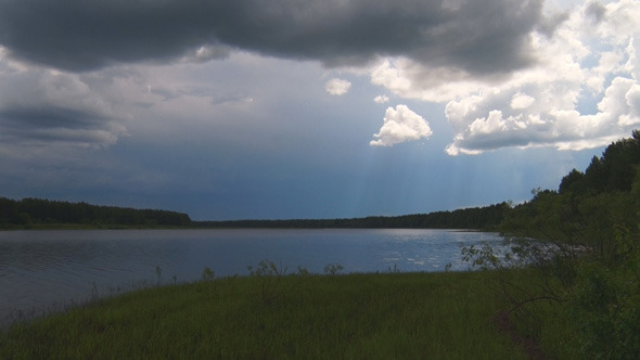 Forest Lake before the Rain