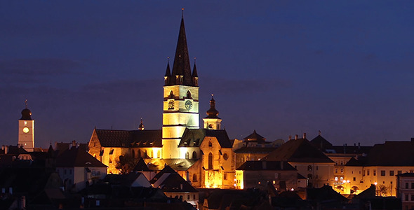 Sibiu City at Night