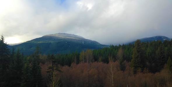 Clouds Time Lapse  With Mountains