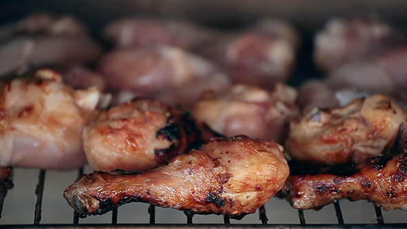 Barbecue Chicken Wings And Legs