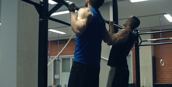 Pull-Ups in a Gym