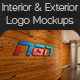5 Realistic Interior & Exterior  Logo Mock-ups - GraphicRiver Item for Sale