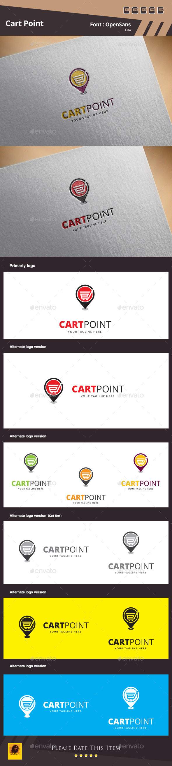 Cart Point Logo Template