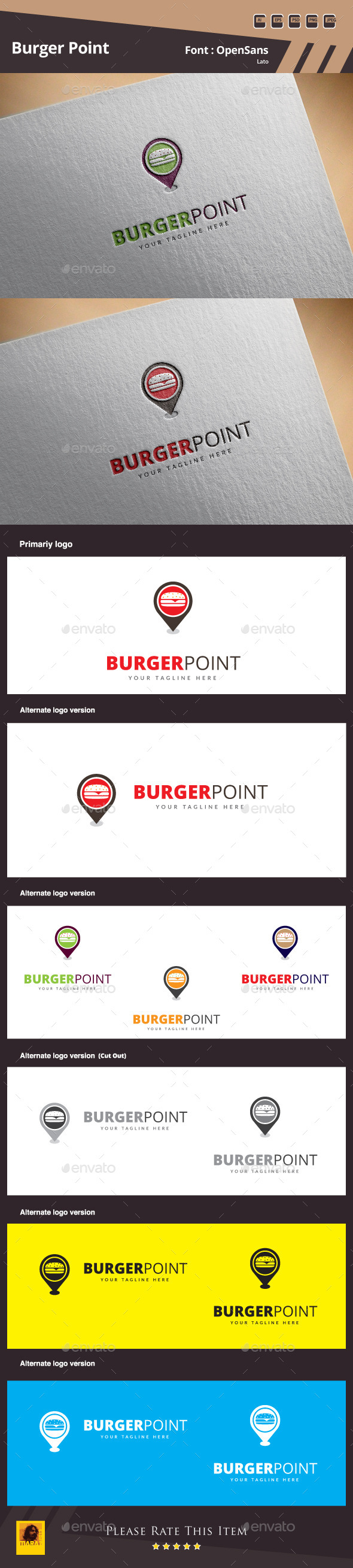 Burger Point Logo Template