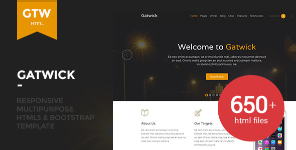 Gatwick - Responsive Multipurpose Template