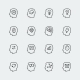 Vector Thinking Mini Icons Set - GraphicRiver Item for Sale