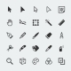 Vector Graphic Editor Mini Icons Set - GraphicRiver Item for Sale