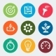 Vector Colorful Development Icons Set - GraphicRiver Item for Sale