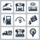 Vector Gas Station Icons Set - GraphicRiver Item for Sale