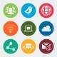 Vector Colorful Web and Social Icons Set - GraphicRiver Item for Sale