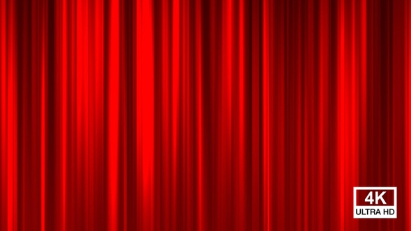 Abstract Red Curtain Background 4K