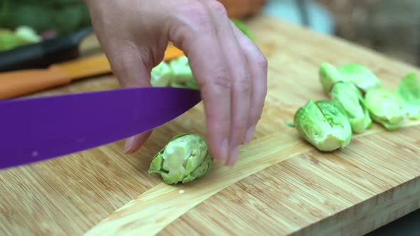 Time Lapse Of Chopping Vegetables (1 Of 3)