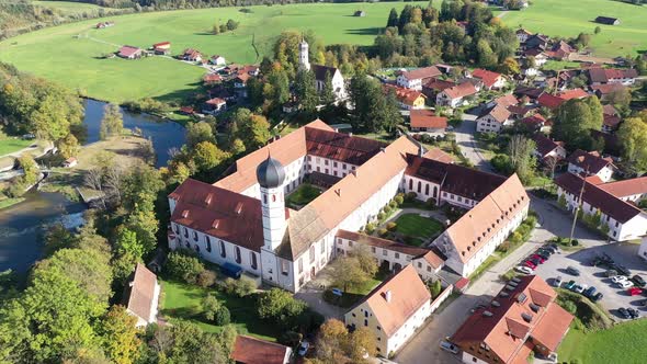 Beuerberg Monastery, Eurasburg, Toelzer Land, Bavaria, Germany