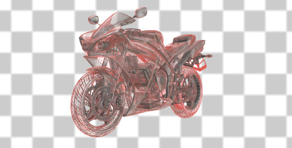 Motorcycle Wireframe
