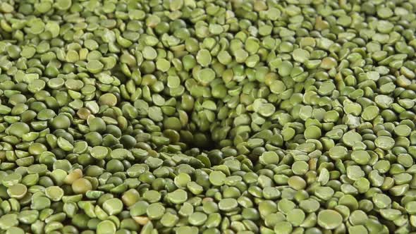 Green Pea Flows Into A Crater