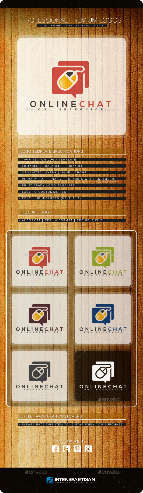 Online Chat Logo Template