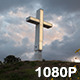 Shining Cross against Storm Clouds - VideoHive Item for Sale