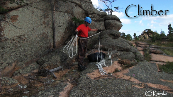 Climber On The Cliff