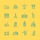 World Sights Icons - GraphicRiver Item for Sale