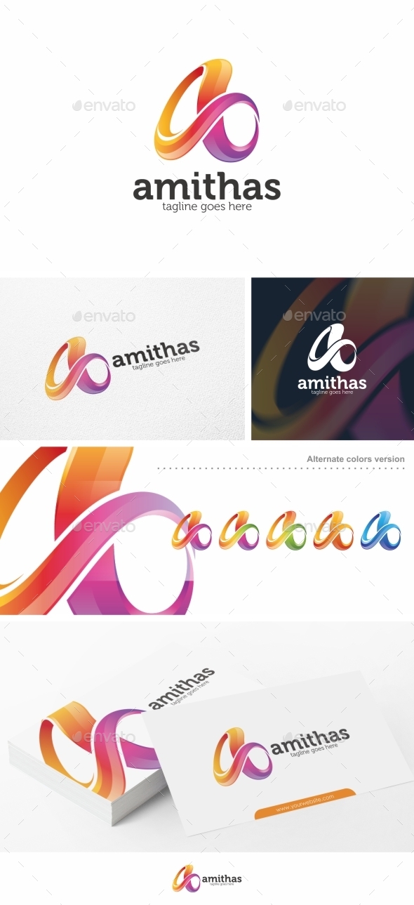 Colorful Letter A - Logo Template