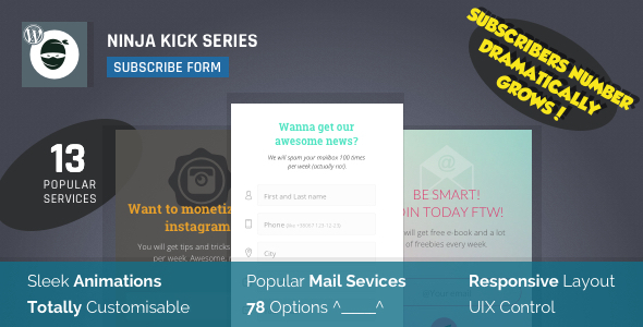 Email Opt-In Lead Generation WordPress Plugin — Ninja Kick