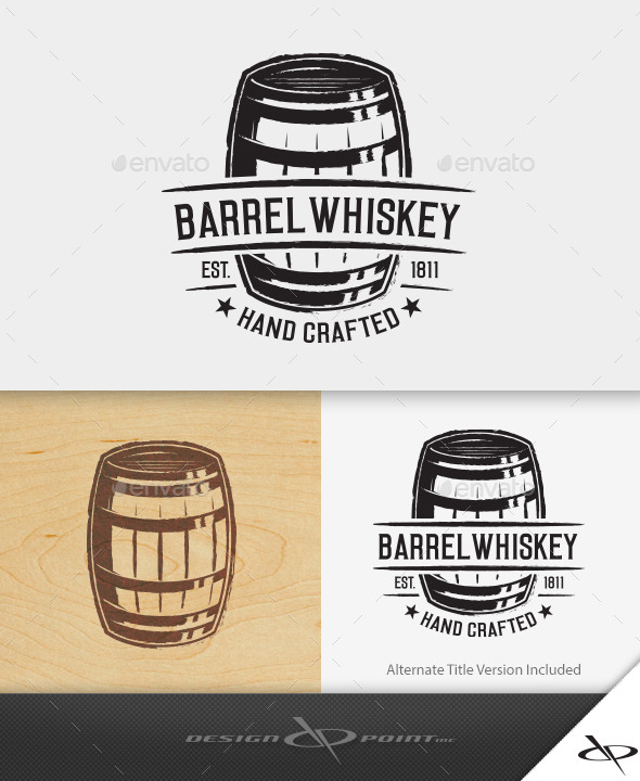 Barrel Whiskey Logo