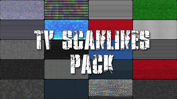 TV Scanlines with Distortion Overlays  alt