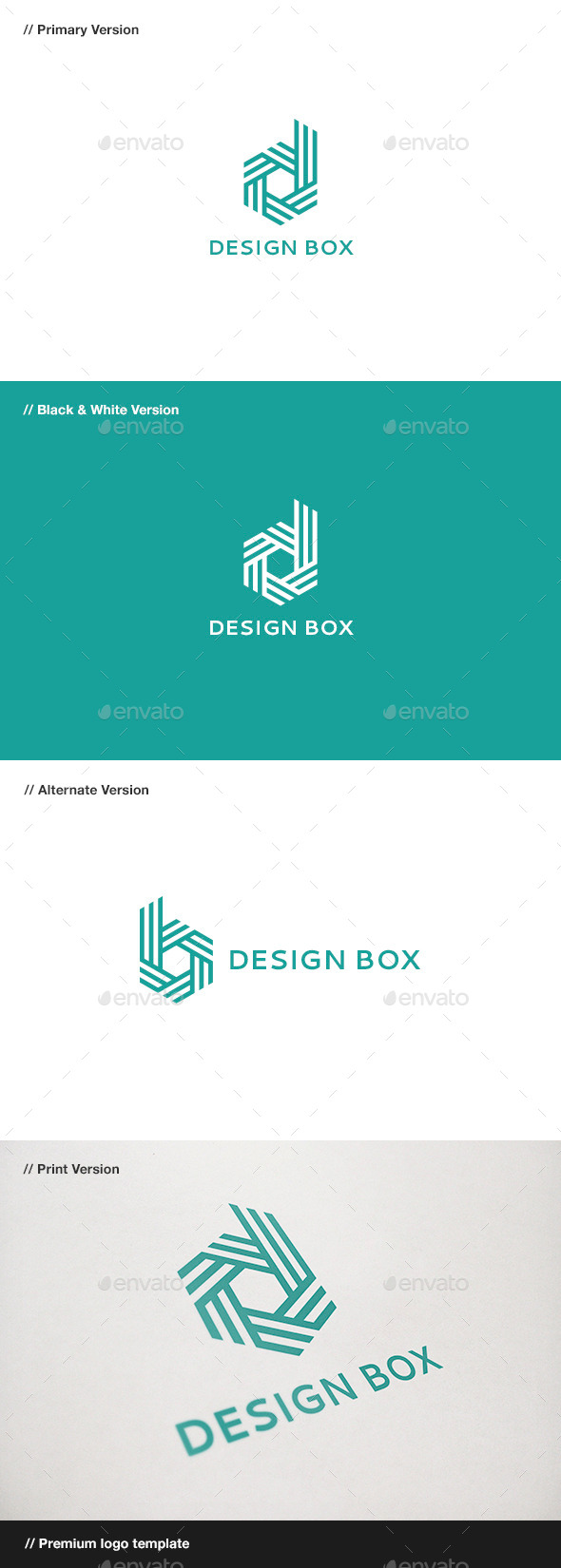 Design Box - Letter D & B Logo