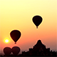 Air Balloons go Up in Sunrise in Bagan 2 - VideoHive Item for Sale
