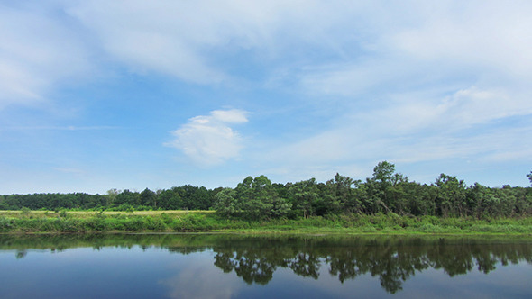 Clouds Over River