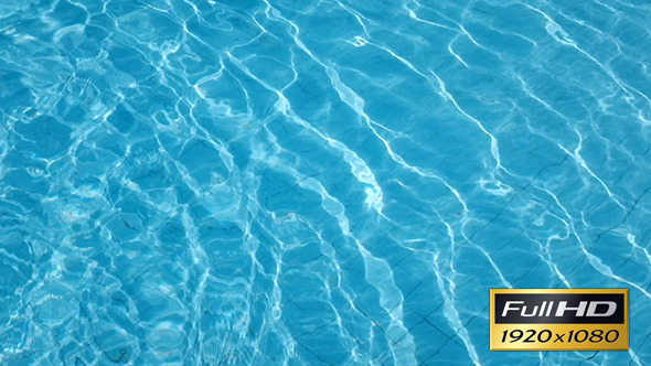 Blue Water Pool with Swinging Waves.