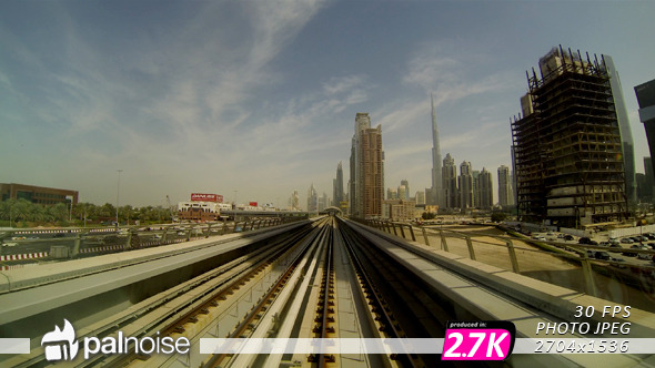 Dubai Fast View From Train
