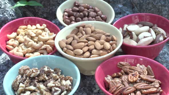 Bowls Of Mixed Nuts Outdoors (4 Of 4)