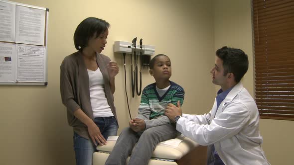 Mom Watches As Son Get A Checkup (4 Of 8)