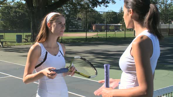 Friendly Rivals Talk After Match