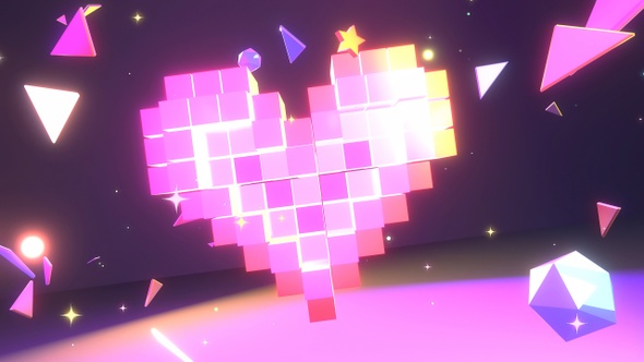 Voxel Heart Pop