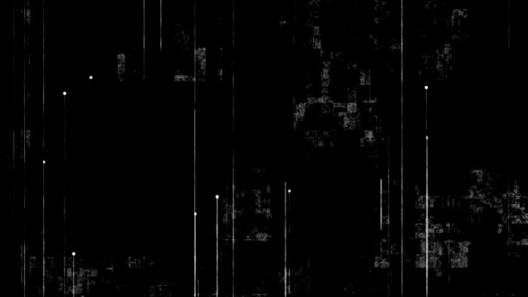 Minimalist Black Background with Vertical Lines and Spheres and Noise Texture