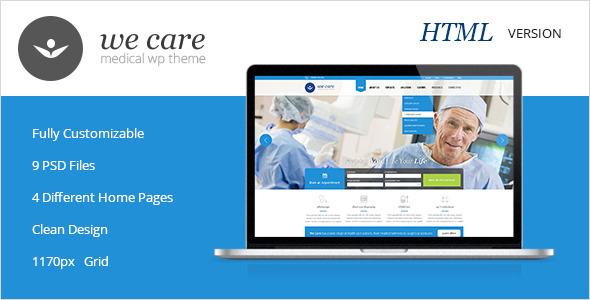 We Care – Premium Medical HTML Template