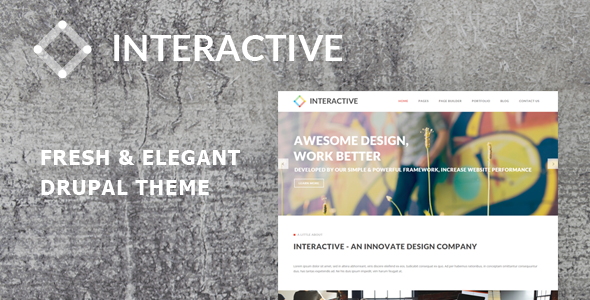 Interactive - Elegant & Creative Drupal 7.6 Theme