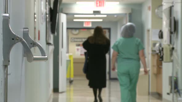 Busy Hospital Hallway (3 Of 3)