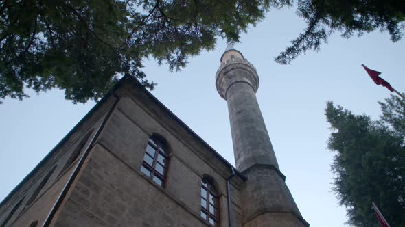 Ottoman mosque and minaret.