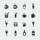 Vector Beverages Mini Icons Set - GraphicRiver Item for Sale