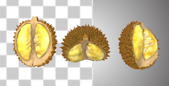 Peeled Durian
