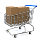 Shopping Cart with Boxes - VideoHive Item for Sale