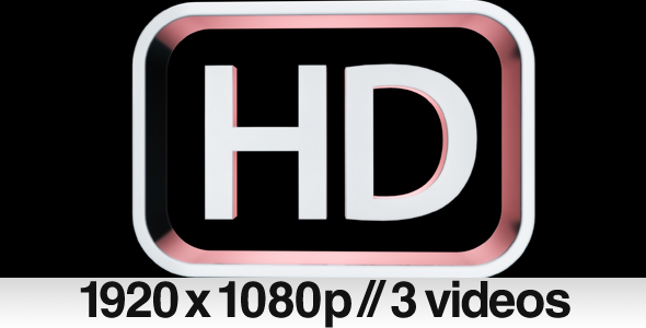 3 HD High Definition 3D symbol / logo / text