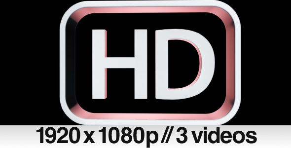 3 HD High Definition 3D symbol / logo / text alt