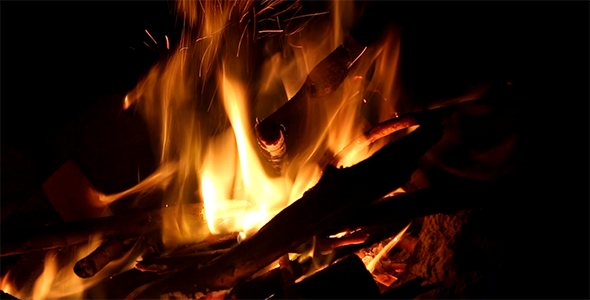 Campfire at Night 1