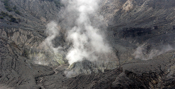 Smoking Volcano Crater 1