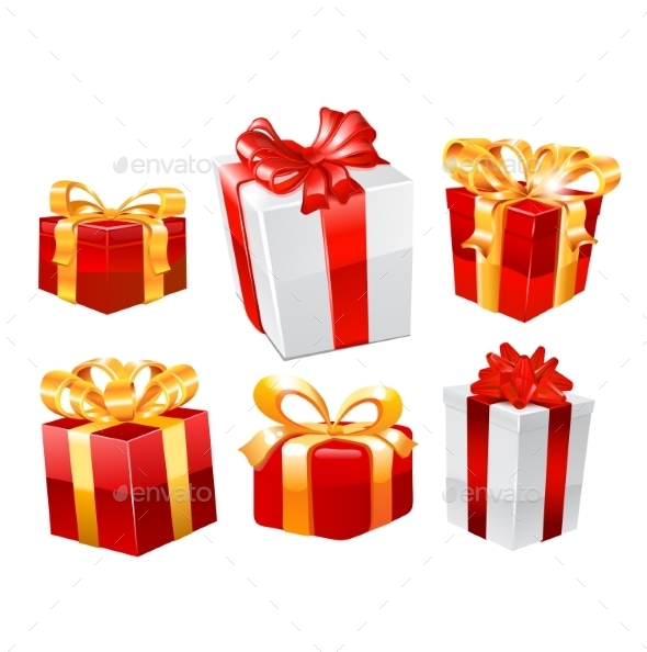 Gifts Set. Vector